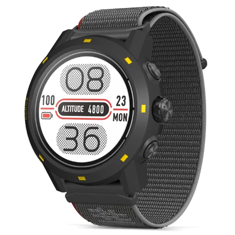 For Coros Apex 2 Pro Watch Frame Half Cover Hard PC Protective Case+Yellow