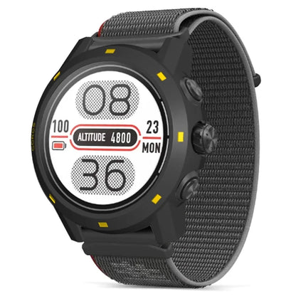 For Coros Apex 2 Pro Watch Frame Half Cover Hard PC Protective Case+Yellow
