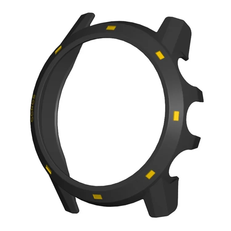 For Coros Apex 2 Pro Watch Frame Half Cover Hard PC Protective Case+Yellow