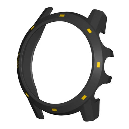 For Coros Apex 2 Pro Watch Frame Half Cover Hard PC Protective Case+Yellow