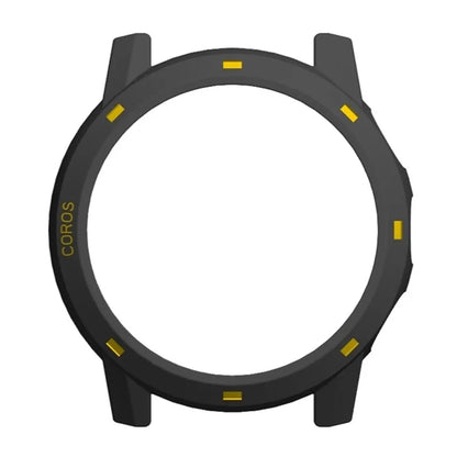 For Coros Apex 2 Pro Watch Frame Half Cover Hard PC Protective Case+Yellow