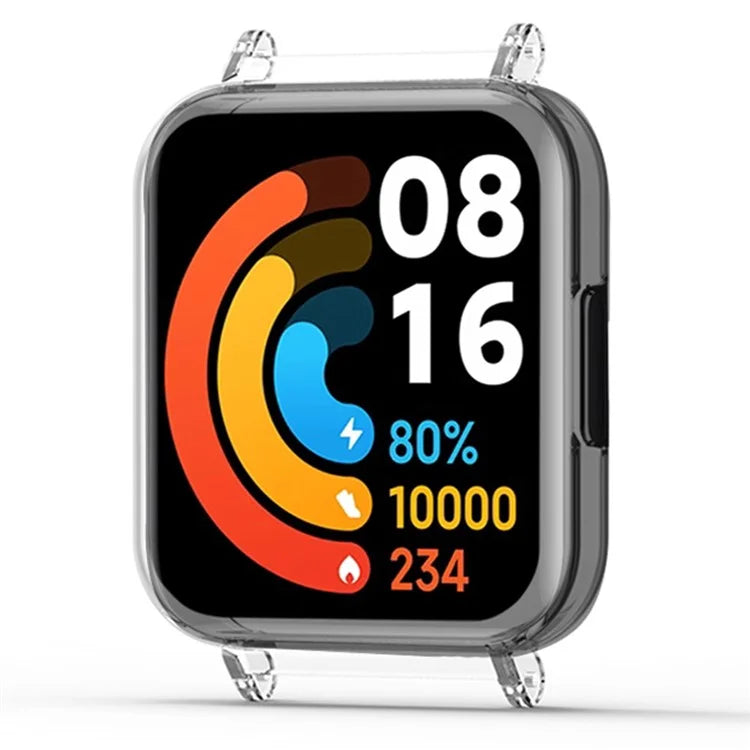 For Xiaomi Redmi Watch 2 Protective PC Frame Cover with 20mm Adapter Connector