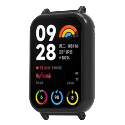 For Xiaomi Smart Band 8 Pro Watch Case Hard PC Frame Cover with 20mm Adapter Connector
