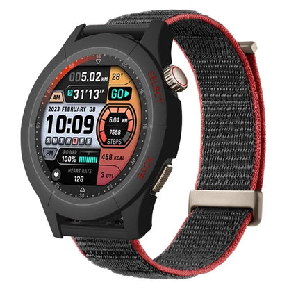 For Huami Amazfit Cheetah Pro Frame PC Cover Watch Protector+Red