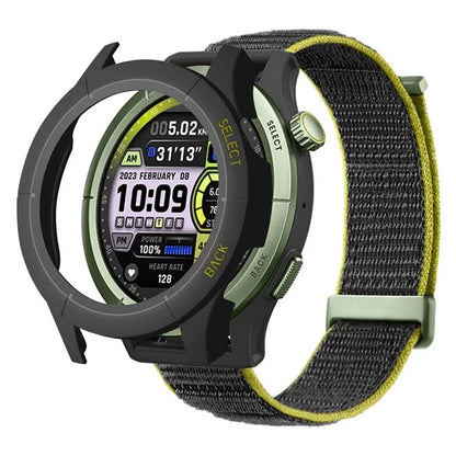 For Huami Amazfit Cheetah Pro Frame PC Cover Watch Protector+Yellow