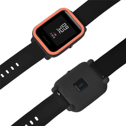 For Huami Amazfit Bip / Bip Lite Protective Edge Case Dual Color Silicone Watch Cover