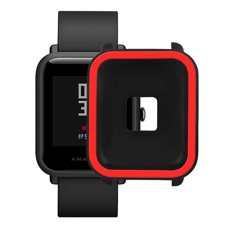 For Huami Amazfit Bip / Bip Lite Protective Edge Case Dual Color Silicone Watch Cover