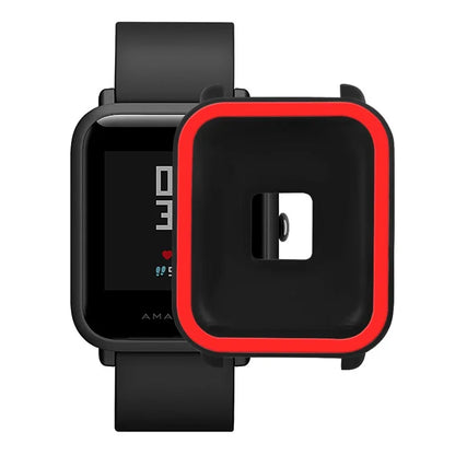 For Huami Amazfit Bip / Bip Lite Protective Edge Case Dual Color Silicone Watch Cover