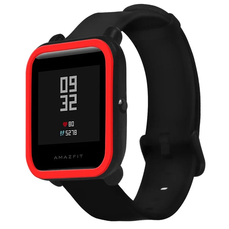 For Huami Amazfit Bip / Bip Lite Protective Edge Case Dual Color Silicone Watch Cover