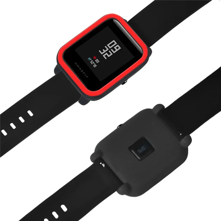 For Huami Amazfit Bip / Bip Lite Protective Edge Case Dual Color Silicone Watch Cover
