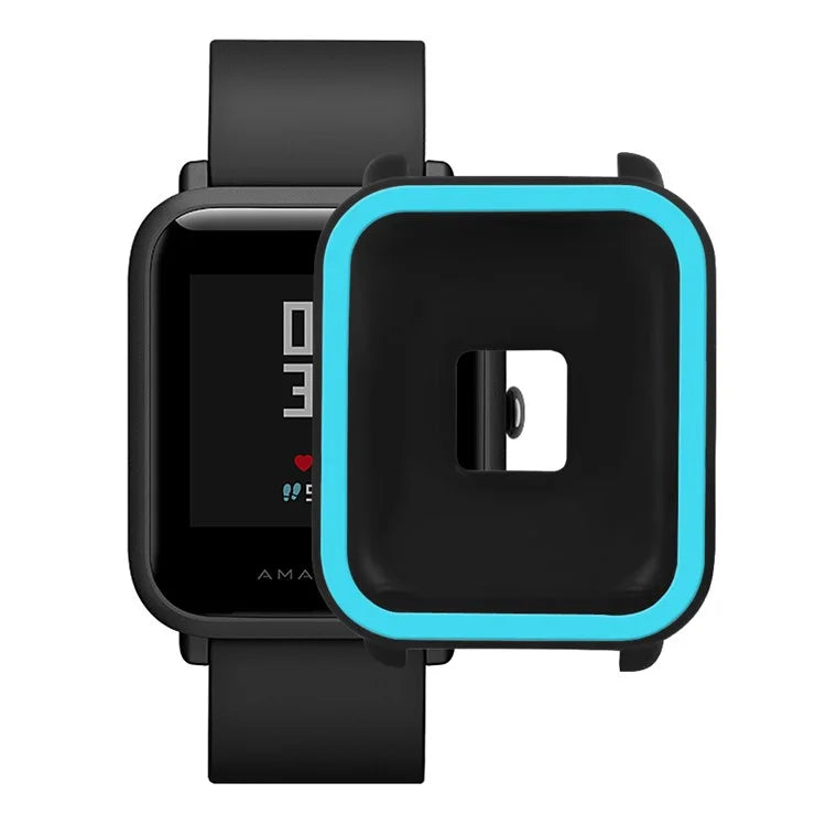 For Huami Amazfit Bip / Bip Lite Protective Edge Case Dual Color Silicone Watch Cover