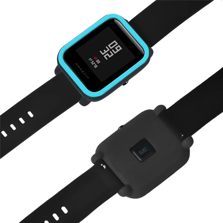 For Huami Amazfit Bip / Bip Lite Protective Edge Case Dual Color Silicone Watch Cover