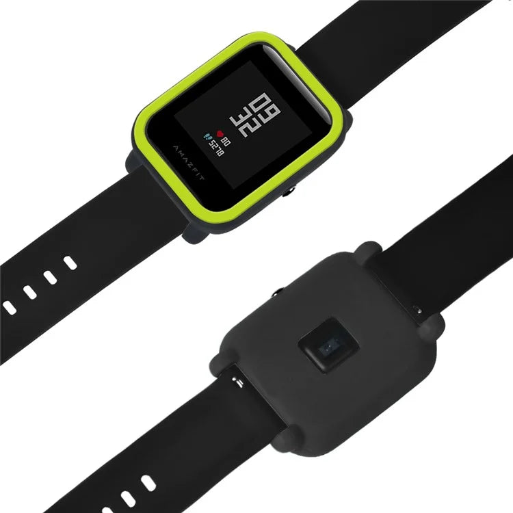 For Huami Amazfit Bip / Bip Lite Protective Edge Case Dual Color Silicone Watch Cover