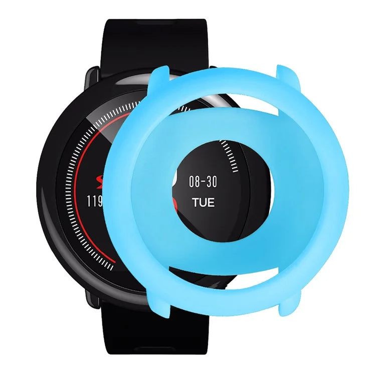 For Huami Amazfit Pace Silicone Protective Frame Soft Anti-Scratch Watch Cover