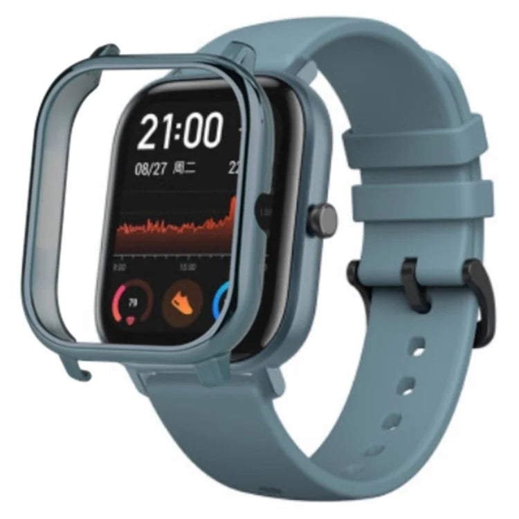 For Huami Amazfit GTS Bumper Frame Hollow Hard PC Electroplated Watch Case
