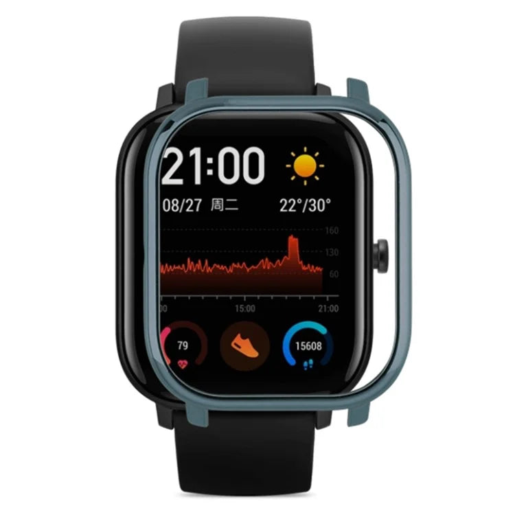 For Huami Amazfit GTS Bumper Frame Hollow Hard PC Electroplated Watch Case