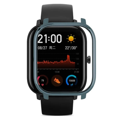 For Huami Amazfit GTS Bumper Frame Hollow Hard PC Electroplated Watch Case
