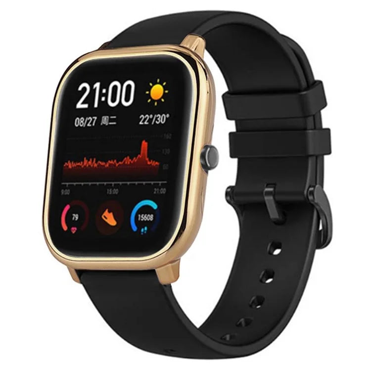 For Huami Amazfit GTS Bumper Frame Hollow Hard PC Electroplated Watch Case