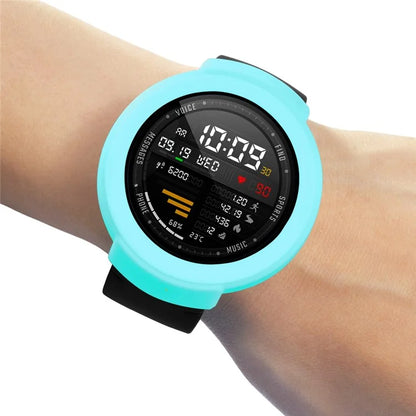 For Huami Amazfit Verge / Verge Lite Silicone Bumper Frame Hollowed Protective Cover