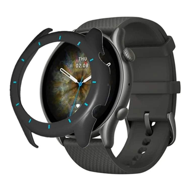 For Huami Amazfit GTR 3 / GTR 3 Pro Watch Case Hollow Hard PC Shockproof Cover Frame