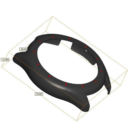 For Huami Amazfit GTR 3 / GTR 3 Pro Watch Case Hollow Hard PC Shockproof Cover Frame