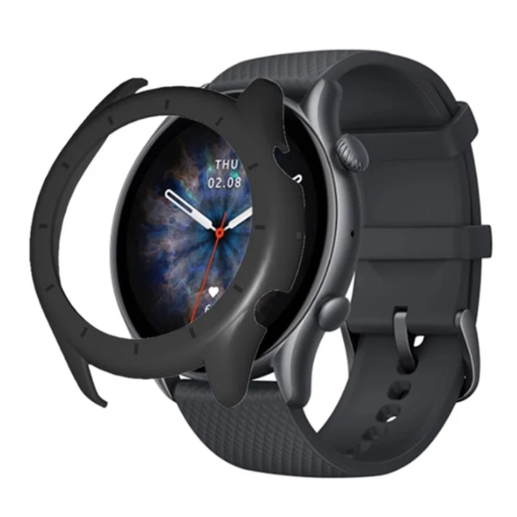 For Huami Amazfit GTR 3 / GTR 3 Pro Watch Case Hollow Hard PC Shockproof Cover Frame