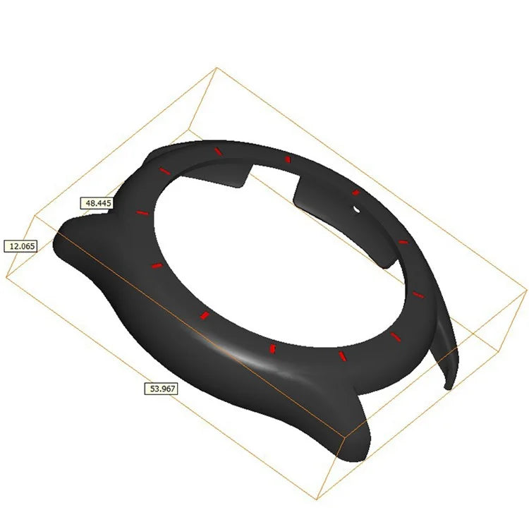 For Huami Amazfit GTR 3 / GTR 3 Pro Watch Case Hollow Hard PC Shockproof Cover Frame