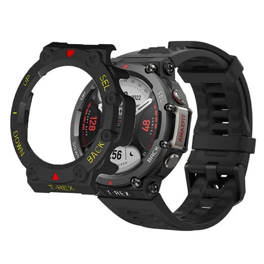 For Huami Amazfit T-Rex 2 Watch Case Cover Quick Release Hard PC Watch Protective Case / Yellow
