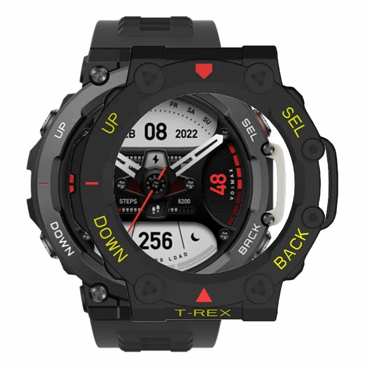 For Huami Amazfit T-Rex 2 Watch Case Cover Quick Release Hard PC Watch Protective Case / Yellow