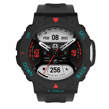 For Huami Amazfit T-Rex 2 Watch Case Cover Quick Release Hard PC Watch Protective Case / Blue