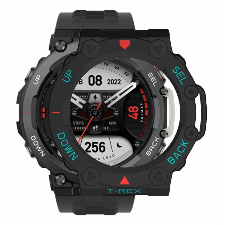 For Huami Amazfit T-Rex 2 Watch Case Cover Quick Release Hard PC Watch Protective Case / Blue