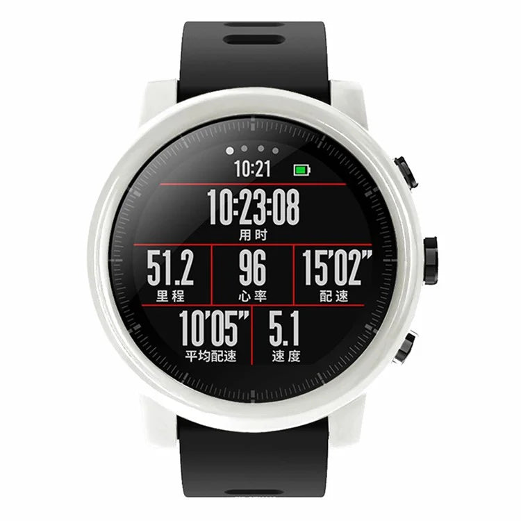 For Huami Amazfit 2 / 2S Stratos Protective PC Cover Hollow Watch Case Frame
