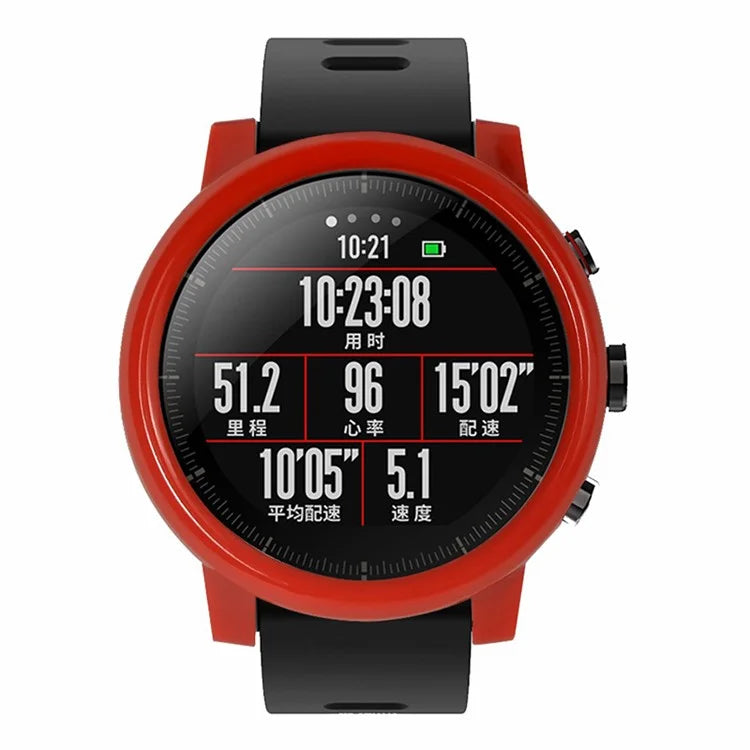 For Huami Amazfit 2 / 2S Stratos Protective PC Cover Hollow Watch Case Frame