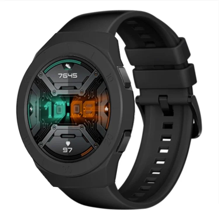 For Huawei Watch GT 2e Watch Case Ultra-light Hollow PC Half Cover Watch Frame with Dial Plate