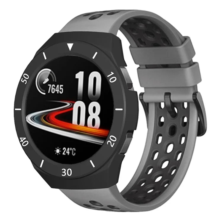 For Huawei Watch GT 2e Watch Case Ultra-light Hollow PC Half Cover Watch Frame with Dial Plate