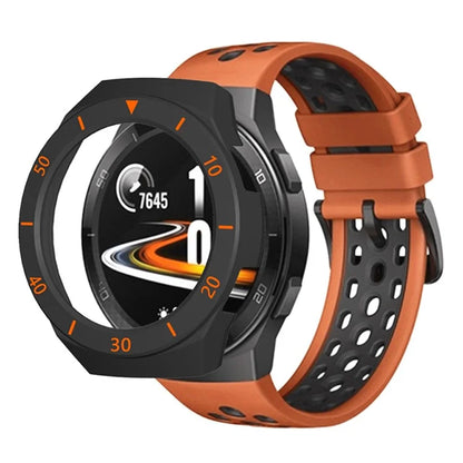 For Huawei Watch GT 2e Watch Case Ultra-light Hollow PC Half Cover Watch Frame with Dial Plate