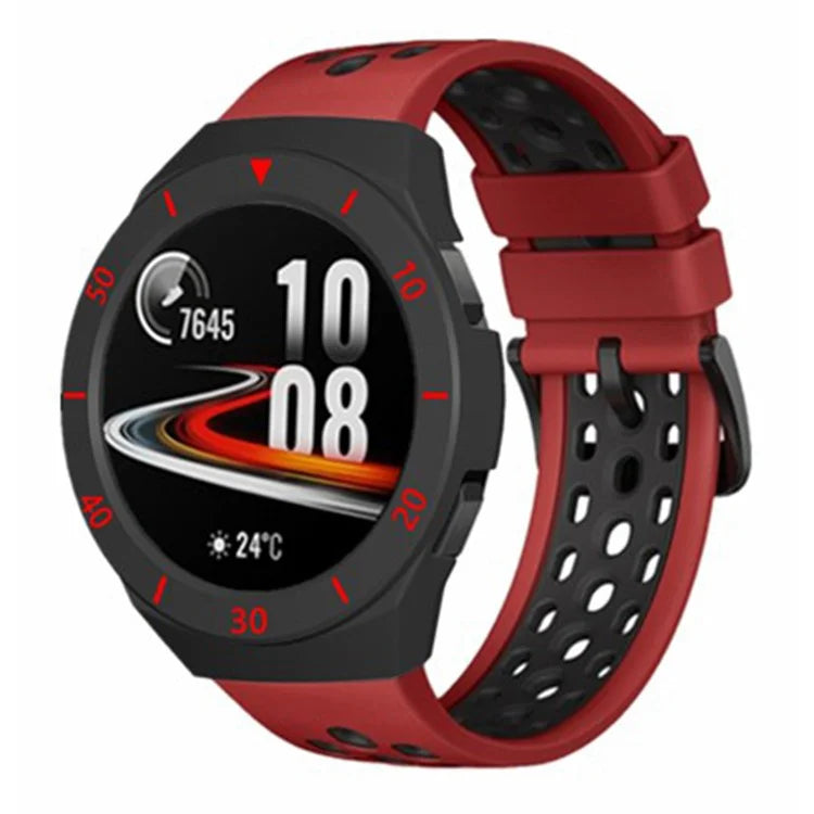 For Huawei Watch GT 2e Watch Case Ultra-light Hollow PC Half Cover Watch Frame with Dial Plate