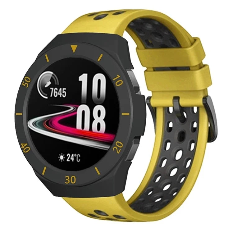 For Huawei Watch GT 2e Watch Case Ultra-light Hollow PC Half Cover Watch Frame with Dial Plate