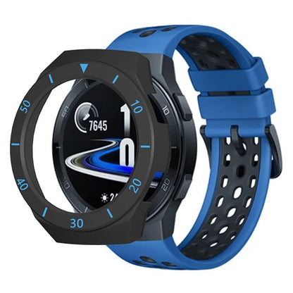 For Huawei Watch GT 2e Watch Case Ultra-light Hollow PC Half Cover Watch Frame with Dial Plate
