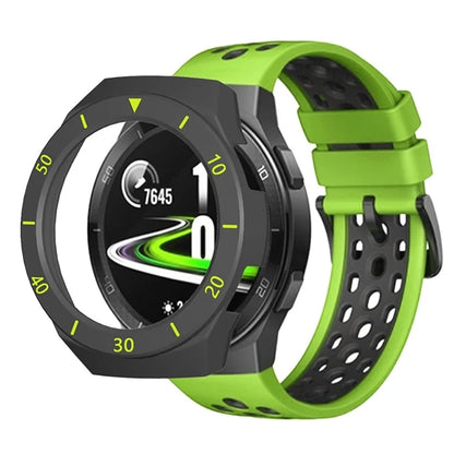 For Huawei Watch GT 2e Watch Case Ultra-light Hollow PC Half Cover Watch Frame with Dial Plate
