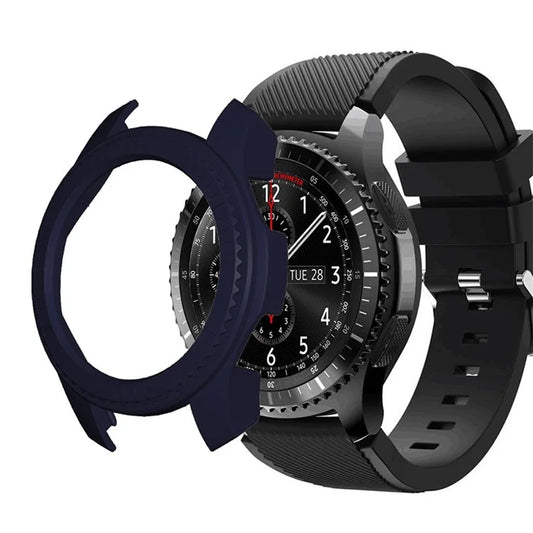 For Samsung Gear S3 / S2 Watch Case Half-Coverage Watch Frame Bumper Shell with Dial Plate