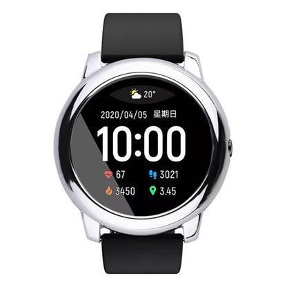 For Haylou Solar LS05 Hard PC Frame Cover Electroplating Watch Case Protector