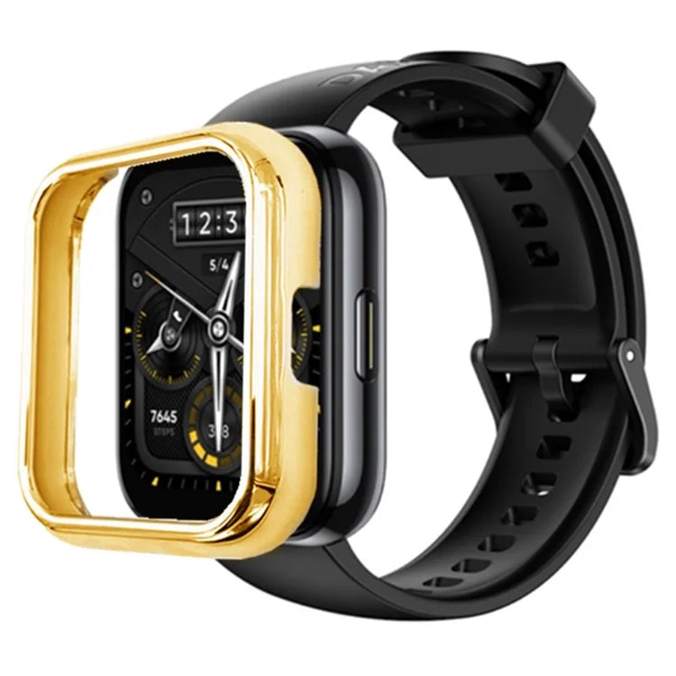 For Realme Watch 2 Pro Hard PC Electroplating Cover Half-Coverage Watch Case