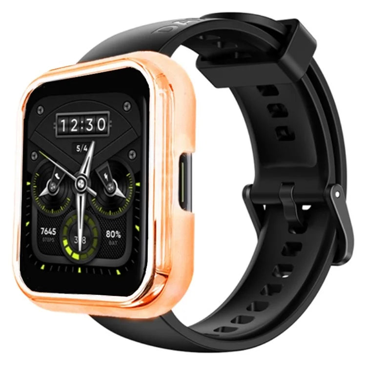 For Realme Watch 2 Pro Hard PC Electroplating Cover Half-Coverage Watch Case