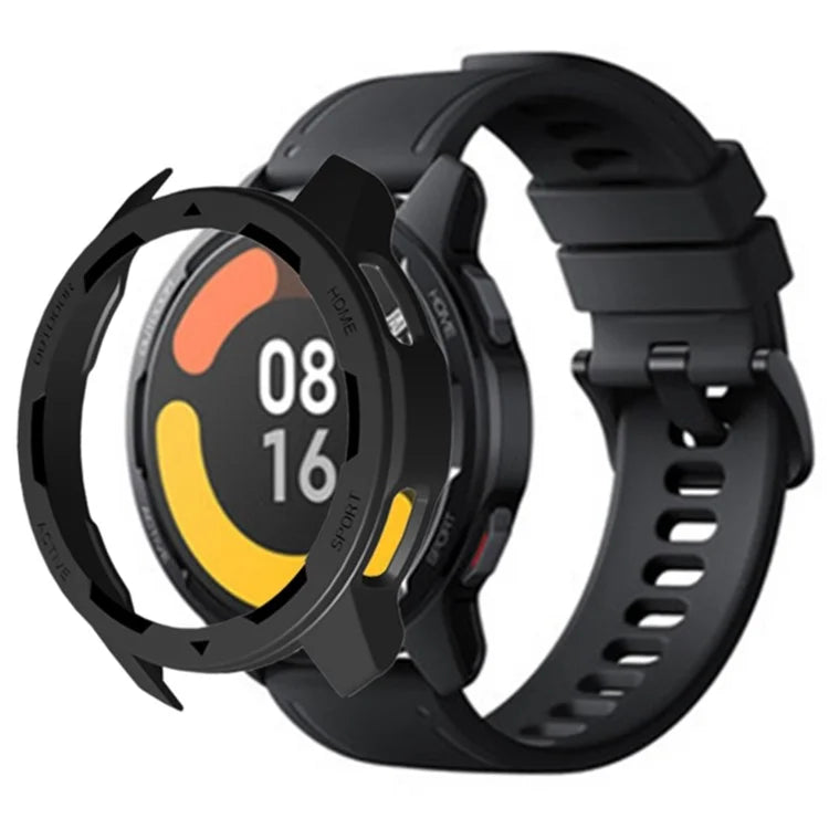 For Xiaomi Watch S1 Active / Watch Color 2 Protective Cover Hard PC Watch Case Hollow Frame