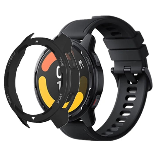 For Xiaomi Watch S1 Active / Watch Color 2 Protective Cover Hard PC Watch Case Hollow Frame+White