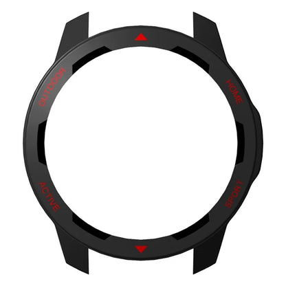 For Xiaomi Watch S1 Active / Watch Color 2 Protective Cover Hard PC Watch Case Hollow Frame+Red