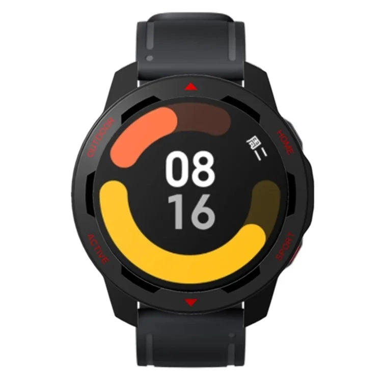 For Xiaomi Watch S1 Active / Watch Color 2 Protective Cover Hard PC Watch Case Hollow Frame+Red