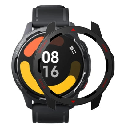 For Xiaomi Watch S1 Active / Watch Color 2 Protective Cover Hard PC Watch Case Hollow Frame+Red