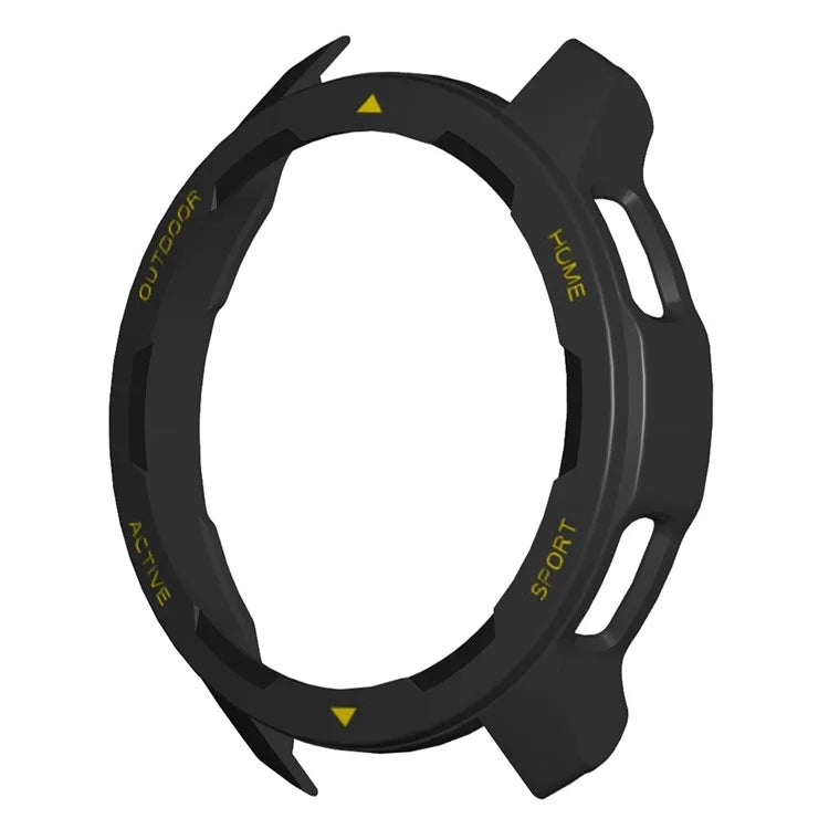 For Xiaomi Watch S1 Active / Watch Color 2 Protective Cover Hard PC Watch Case Hollow Frame+Yellow